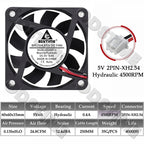 Gdstime 60MM Fan 24V 12V 5V Fan 60MMx15MM Brushless DC Exhaust Axial Cooling Fan 6cm 6015 Cooler for PC Equipment CPU Cooling