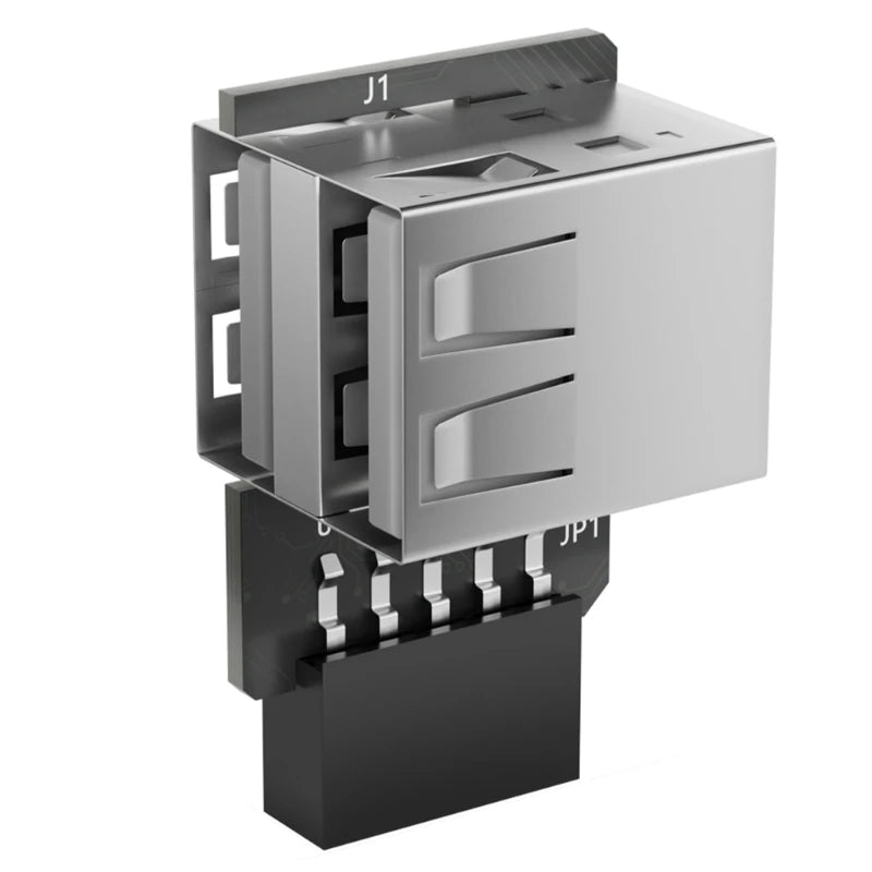 USB2.0 To Motherboards 9Pin Header Adapter Converts Internal 1/2 USB Female To 9pin Connector For Desktop Expansion
