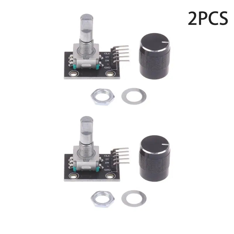 KY-040 360 Degree Rotary Encoder Module With Push Button 20 Pulse 5VBrick Sensor Modules For  Or DIY Electronics.