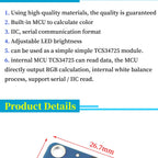 Stlxy TCS34725 Color Sensor Recognition TCS230 TCS3200 GY33 Recognition Sensor Module Replacement DIY Electronics