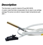Trianglelab 104NT-4-R025H42G (Same 104GT-2) Thermistor 70CM Custom Plug for Prusa MK3 MK3S Hotend Use Directly