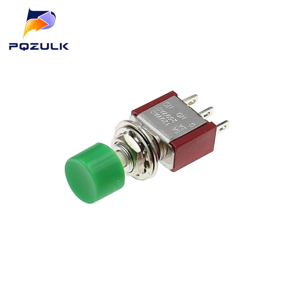 High Quality 6mm 3/6Pin 2 Position Mini Momentary Automatic return Push Button Switchl ON OFF 5A125V/2A250V Toggle Switch