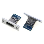 1pcs USB 3.1 Type C Female Double-sided Positive Negative Plug-in Test Board With PCB Board Type-c Connector Data Charging Port