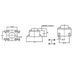 20/50/100pcs Push Button Switch 6*6*4.5/6*6*6.5 Tact Switch Tactile 6x6x4.5/6x6x6.5 SMD SMT Height Is 4.5mm 6.5mm
