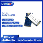 G-NiceRF| 2 PCS LORA1280F27 CE & FCC SX1280 500mW Long Range 2.4GHz LoRa Wireless Transceiver Module