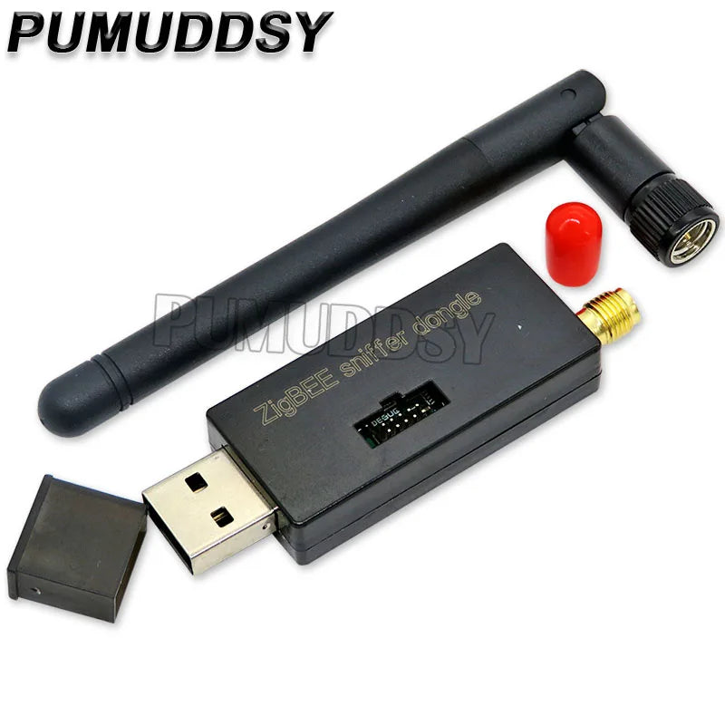 Wireless Zigbee Sniffer Board Packet Protocol Analyzer USB Interface Dongle Capture Module CC2531 CC2540 With Shell Antenna
