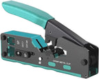 RJ45 Pass Through Crimp Tool, RJ45 Cat5 Cat6 Cat7 Crimping Tool, RJ11 Crimping Tool, Ethernet Network Cable Crimper Stripper