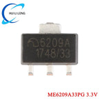100Pcs/5pc ME6209 6209A ME6209A 3V 3.3V 4V 4.5V 5V ME6209A33PG ME6209A50PG SOT-89 Low Power Dropout LDO Linear Regulator IC SMD