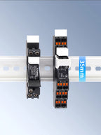 ENMG Small DIN-Rail Solid State Relay 24V 3A 4A 10A DC SSK10D6132 SSR DC to AC 220Vdc with base DC control 5V 24V AC 220V lights