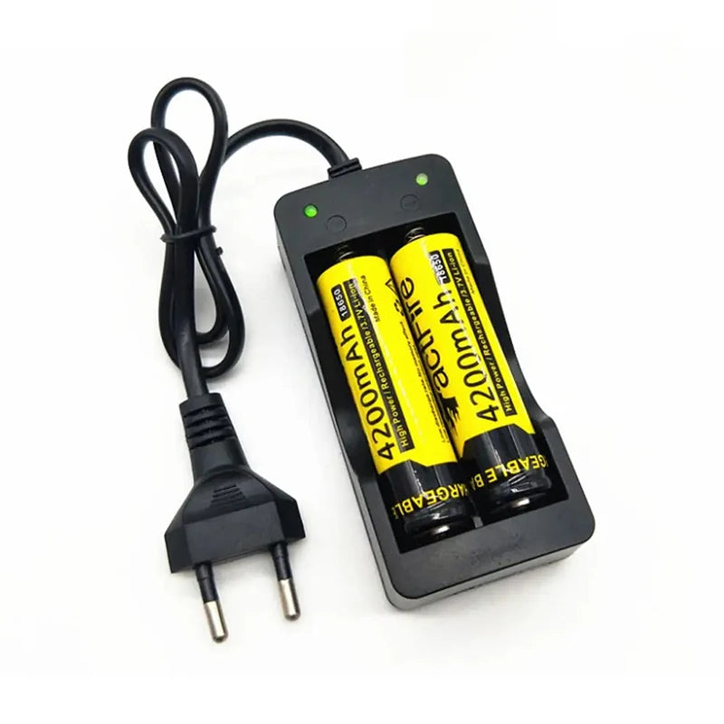 Dual Slots USB Batteries Smart Charger for 18650 26650 16340 14500 Universal Battery Charger For Li-ion 3.7V Rechargeable 2 Slot