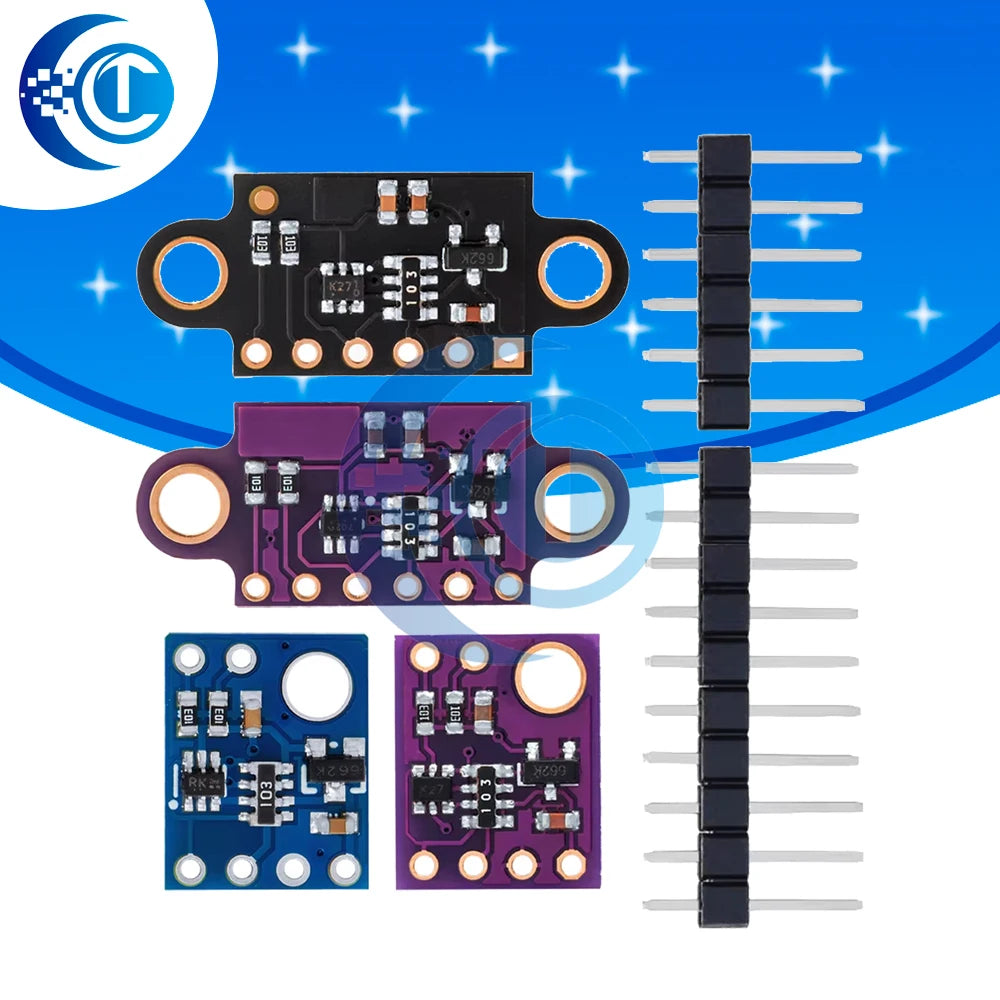 VL53L0X Time-of-Flight (ToF) Laser Ranging Sensor Breakout 940nm GY-VL53L0XV2 Laser Distance Module I2C IIC 3.3V/5V For Arduino