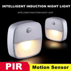 ZQQBYY LED Night Light Motion Sensor Wireless Lights AAA Battery Powered Bedroom Wall Staircase Closet Aisle Body Induction Lamp