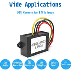 DC 72V 60V 48V 36V 24V to DC 12V 3A 5A 8A 10A Step Down Voltage Power Converter Auto Car Motorcycle Bus Truck Buck Power Supply