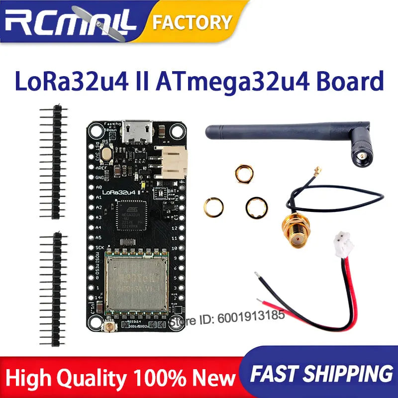 5PCS DIYmall LoRa32u4 II SX1276 868MHz/915MHz Development Board ATmega32u4 0.96 OLED Display Antenna Microcontroller IoT Node