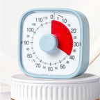 120 Minutes Visual Timer Self-Discipline Silent Operation Countdown Alarm Clock Portable Multifunctional Kitchen Timer Cooking