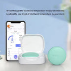 Wireless Bluetooth Digital Thermometer – Medical-Grade Accuracy, 24/7 Continuous Monitoring with App Alerts, Skin-Friendly Wearable Patch for Babies, Elderly & Postoperative Care