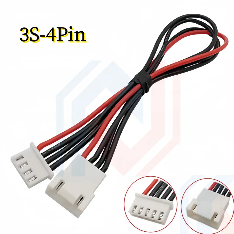 JST XH 2.54mm Pitch 2s/3s/4s/5s/6s/7s/8s 22AWG Silicone Wire Lipo Balance Wires Extension Cable Connector XH2.54 Male to Female