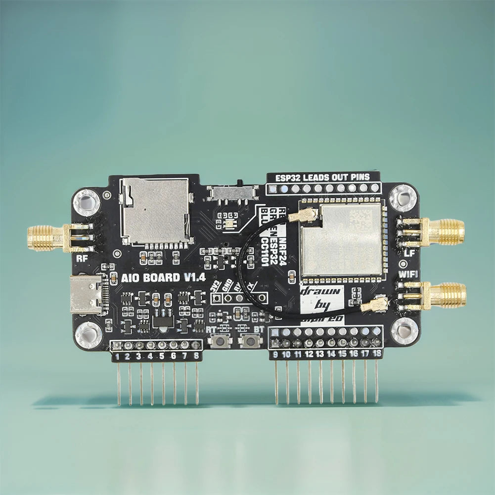 For Flipper Zero Multiboard 2.4G Module Expansion WiFi NRF24 + ESP32 Expansion High Gain CC1101 Module