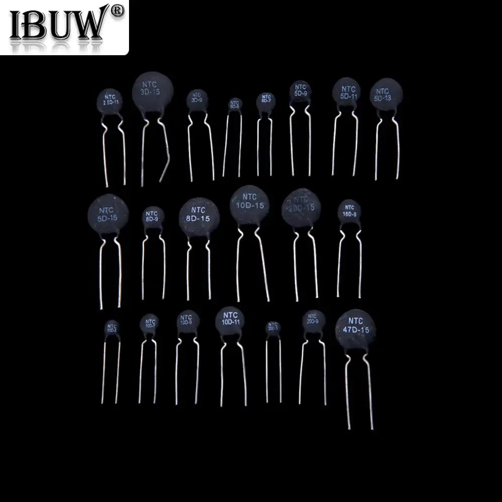 22Values 3D-15 3D-9 5D-5 5D-7 5D-9 NTC Thermistor Resistor Assortment kit 10D-720D-9  8D-15 10D-15 10D-5