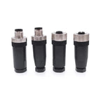 1Pc M12 Sensor Connector Waterproof Straight Angle Male Female Screw Threaded Plug Coupling 3 4 5 8 Pin