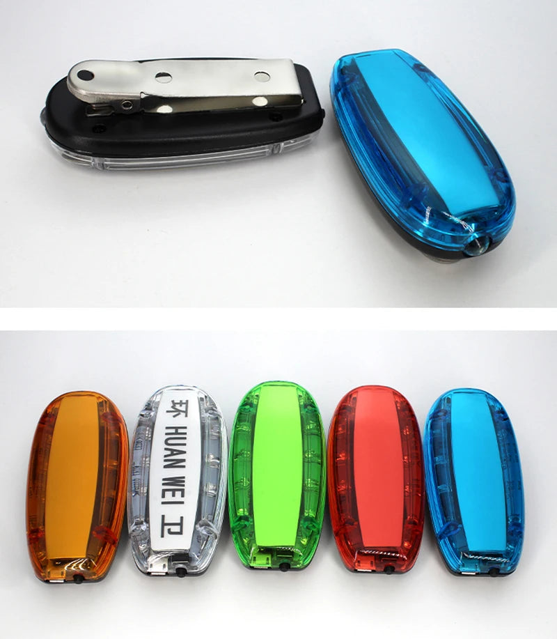 Blue Red Yellow Red Green Color LED Flashing Shoulder Lamp Light Alarm Patrol Warning
