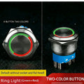 push button switch Two/three color, light metal 16 19 22mm self-locking/reset waterproof hotel doorbell customization latching
