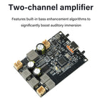 TWS Bluetooth Amplifier Module 2*10W Dual Channel Bass Enhancement Algorithm Amplifier Board Type C for DIY Audio Projects