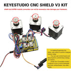 Keyestudio CNC Shield V2/V3/V4 Engraving Machine Kit For Arduino With UNO R3 Or Nano Board A4988/DRV8825 Driver Compatible GRBL