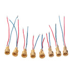 Universal MMCX Female Socket, Pure Copper Gold-Plated Connector with Soldering Wires and Built-in Threaded Nut Holder