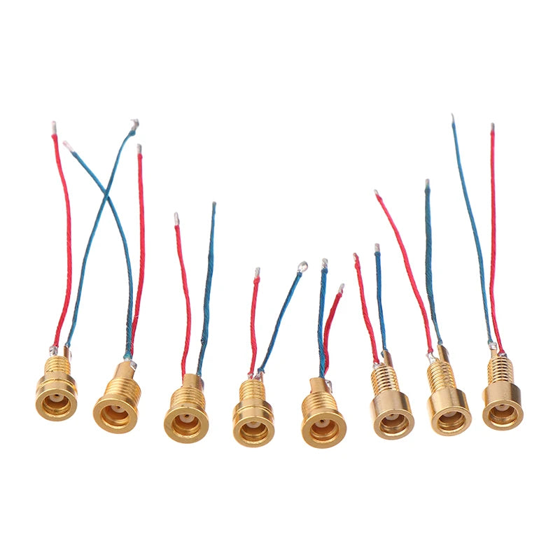 Universal MMCX Female Socket, Pure Copper Gold-Plated Connector with Soldering Wires and Built-in Threaded Nut Holder