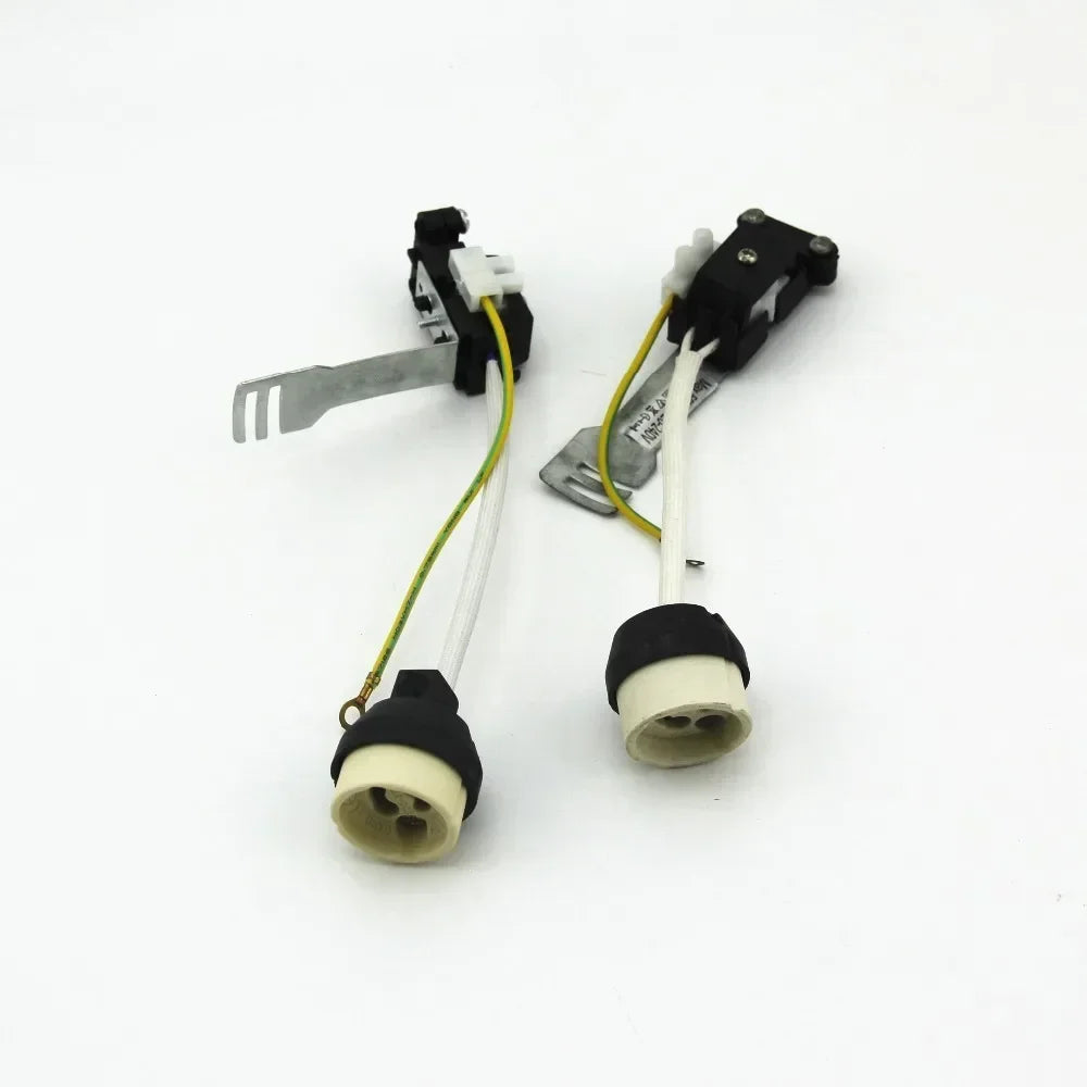 6pcs Gu10 Ceramic LED Spotlight Socket GU10 Halogen Bulb Base Lampholder 18cm Nylon Wire PV Wiring Terminal Junction Box