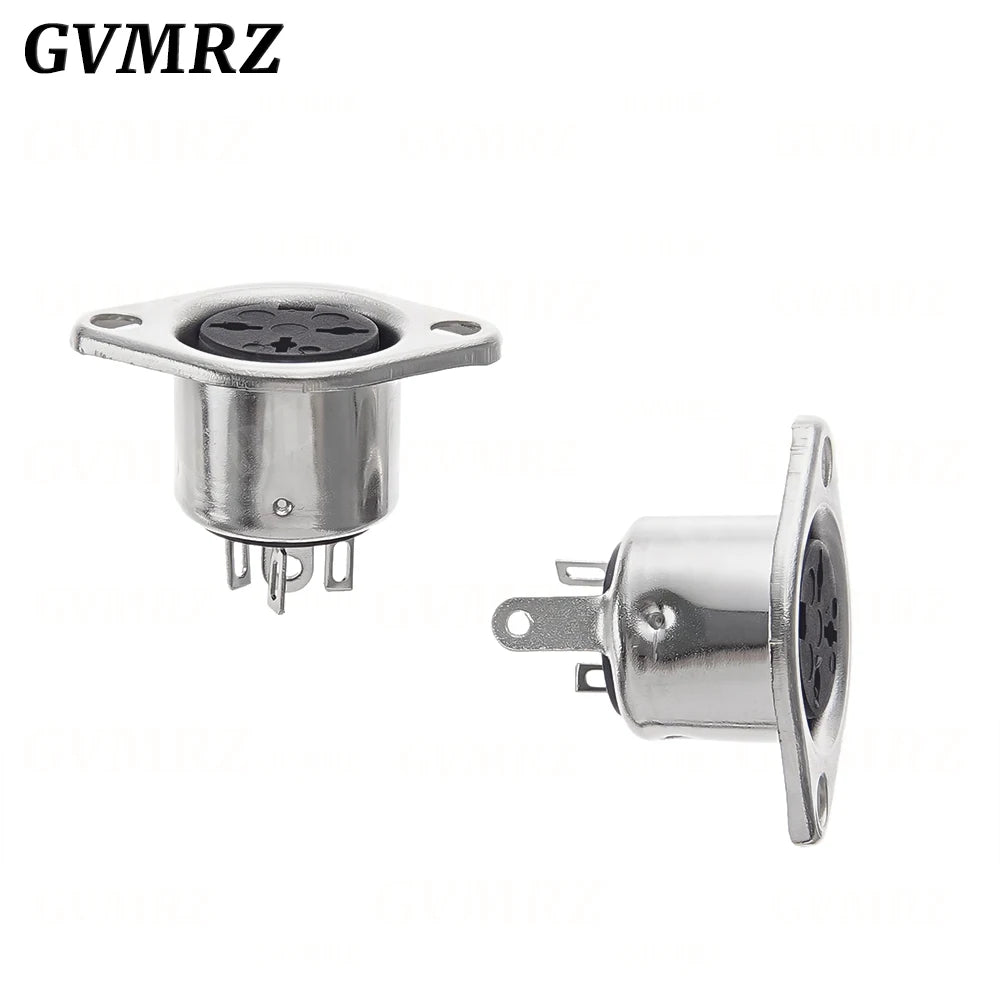 2PCS/lot 3/4/5/6/7/8PIN Panel Mount Male Female Jack DIN Adapter MIDI Cable Connector 3P 4P 5P 6P