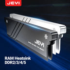 JEYI RAM Heatsink Cooler with Thermal Pads - Universal DDR2 DDR3 DDR4 DDR5 Memory Cooling for PC Desktop, DIY Heat Dissipation