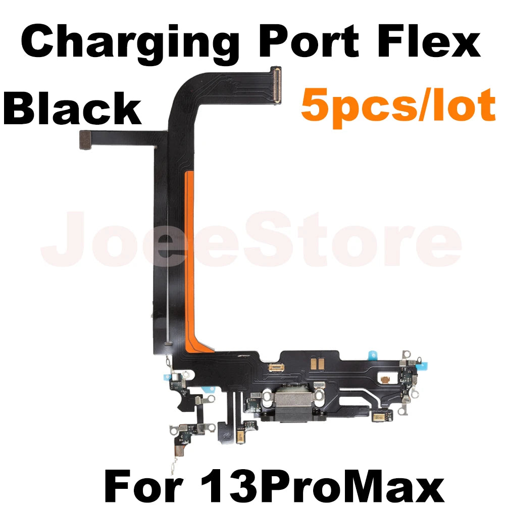 Wholesale Charging Port Flex Cable for iPhone 16 15 14 13 Pro Max USB Dock Charger Connector With Microphone Flex Cable Ribbon