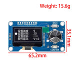 1.3-inch 0.96-inch OLED display plus EC11 rotary encoder combination module IIC interface