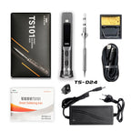 Original TS101 Electric Soldering Iron Adjustable Temperature Digital USB Mini Solder Station 90W TS100 TS 101 Upgrade With Tips
