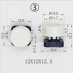 10 Sets Momentary Tactile Button 4PIN SMT/DIP 12X12mm H=9.8/9/16.8mm With Cap Tact Switch Push Button Switch Micro Key Button