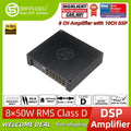Sennuopu HIFI-K10 8-Channel Car Amplifier Integrated 10-Channel DSP Processor, HIFI Car Audio Sound Tuning Amplifier