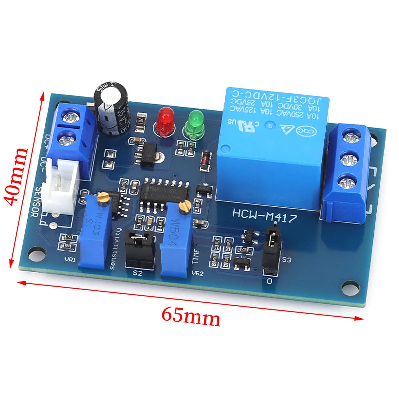 5V 12V 24V Photoresistor Relay Module Light Brightness Sensor Timer Detection Controller Switch On/Off With Wires for Car Board