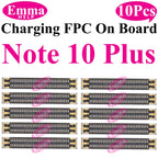 10Pcs USB Charging FPC Connector On Board For Samsung S23 S24 S22 Ultra S21 Plus Note 20 FE S21FE S10  Connector USB Dock Port