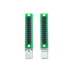 USB Type-C Male & Female Test Board 24Pin, Breakout Module with PCB and Pin Header