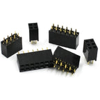 10Pcs 2.54mm Straight Dual 2X2/3/4/5/6/7/8/9/10/11/12/18/20/24/25/30/40P PH8.5mm Double Row Gold Rohs PCB Female Header Socket