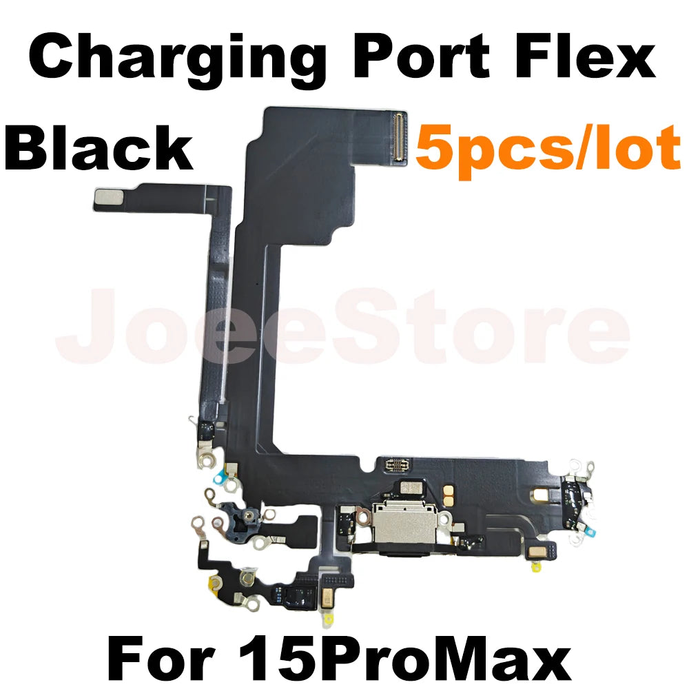 Wholesale Charging Port Flex Cable for iPhone 16 15 14 13 Pro Max USB Dock Charger Connector With Microphone Flex Cable Ribbon