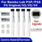 Caremic Heater & Thermistor For Bambu Lab P1P P1S HotEnd Ceramic Cartridge Temperature Sensor For Bambulab P1S P1P 3D Printer
