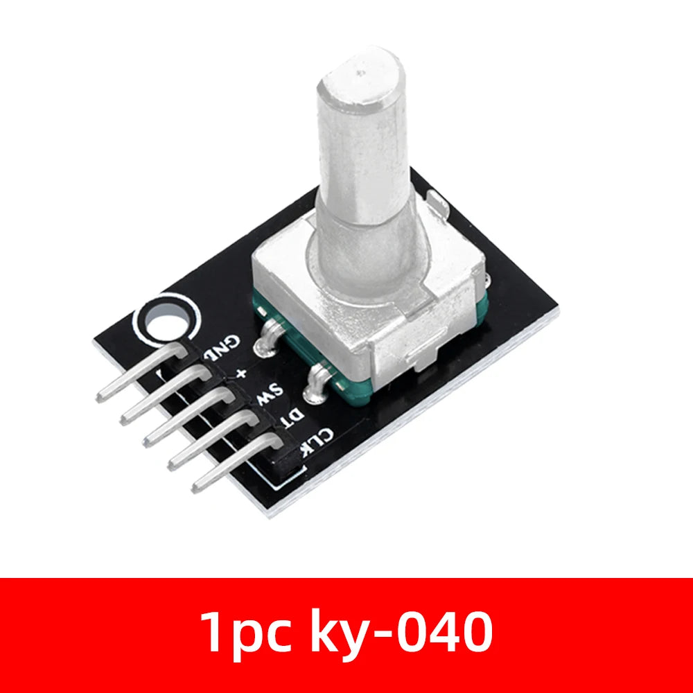 360 Degrees Rotary Encoder Module Rotary Potentiometer Analog Knob Module for Arduino KY-040 RV09 Rotary Encoder EC11 Knob Cap