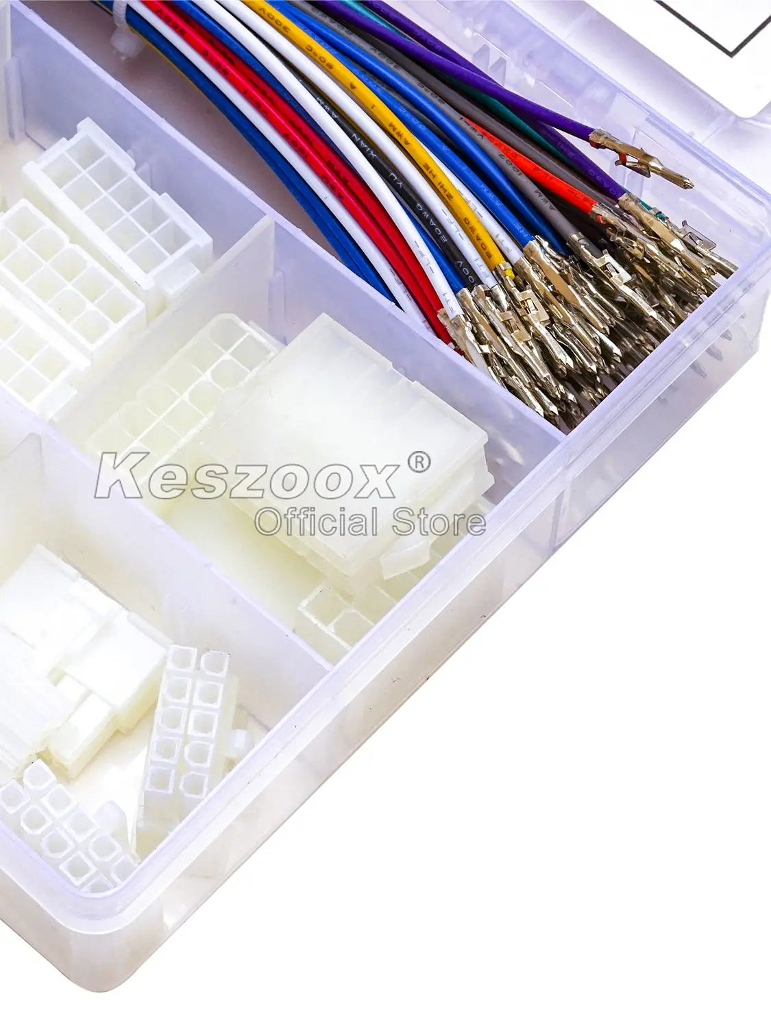 Keszoox Molex 5557 4.2mm Male Female 2-6P Connectors Housing with 20AWG Pre-crimped Cable Molex Connector Kit