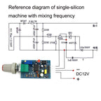 NE555 Inverter Equipped With Mixing Frequency Drive Small Board Flash Frequency Mixing Board Adjustable Frequency Circuit Board