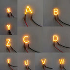 26 Letters A-Z  0-9 Numbers DIY COB Led Filament Symbols for Custom Signs 3V Decoration Retro Edison Bulb Lamp Parts LED Decor