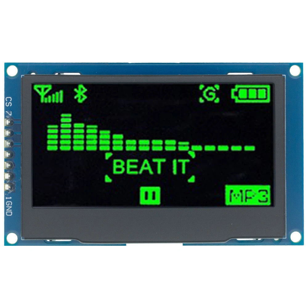 2.4" 2.42 inch 128x64 OLED LCD Display Module SSD1309 12864 7 Pin SPI/IIC I2C Serial Interface for Arduino UNO R3 C51