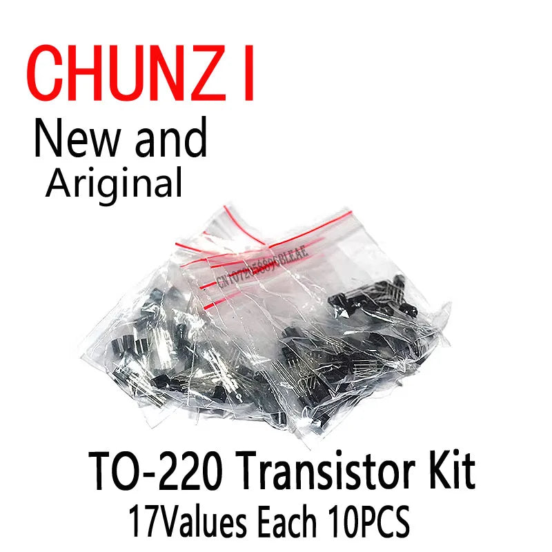 Transistor Assorted Kit S9012 S9013 2N2222 S9015 S9018 A1015 C1815 A42 A92 2N5401 2N5551 A733 C945 S8050 S8550 2N3906 2N3904
